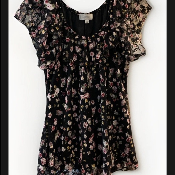 Shannon Ford New York Tops - Babydoll Sheer Lace Floral Blouse Size Large Romantic Boho